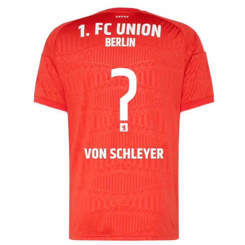 Danxen Hombre Camiseta Leopold Von Schleyer #0 Rojo Blanco 1ª Equipación 2026/27 La Camisa México
