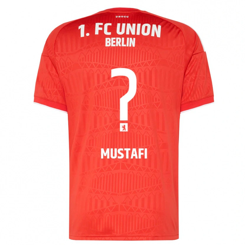 Danxen Hombre Camiseta Adel Mustafi #0 Rojo Blanco 1ª Equipación 2026/27 La Camisa México