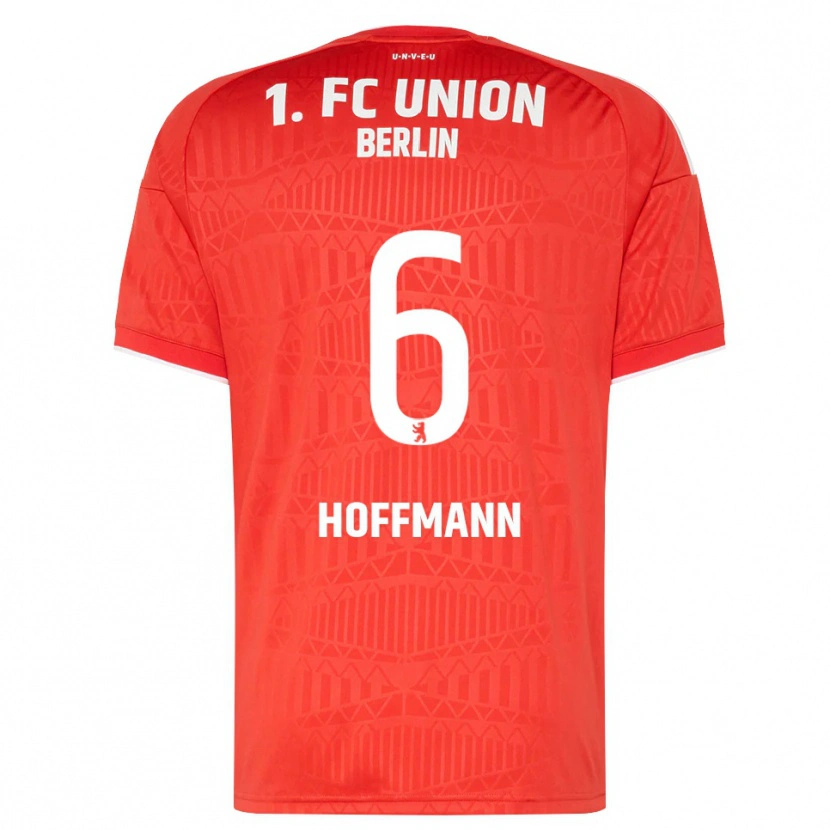 Danxen Hombre Camiseta Finn Hoffmann #6 Rojo Blanco 1ª Equipación 2026/27 La Camisa México