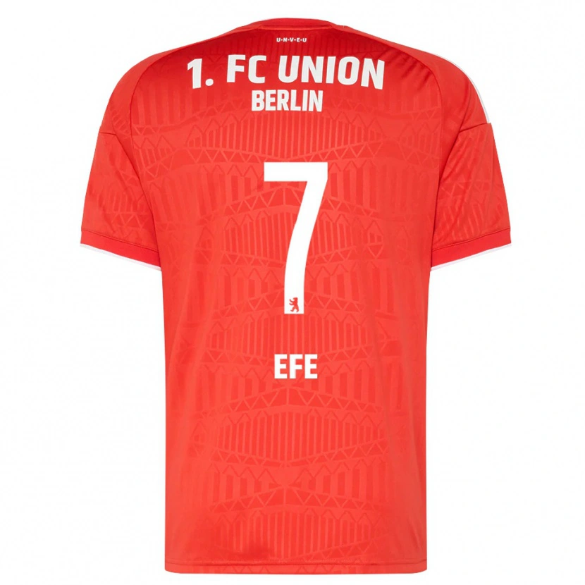 Danxen Hombre Camiseta Baran Efe #7 Rojo Blanco 1ª Equipación 2026/27 La Camisa México
