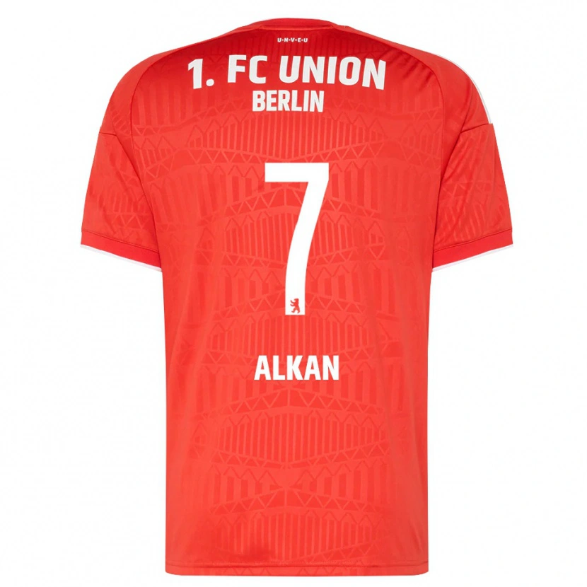 Danxen Hombre Camiseta Musa Alkan #7 Rojo Blanco 1ª Equipación 2026/27 La Camisa México
