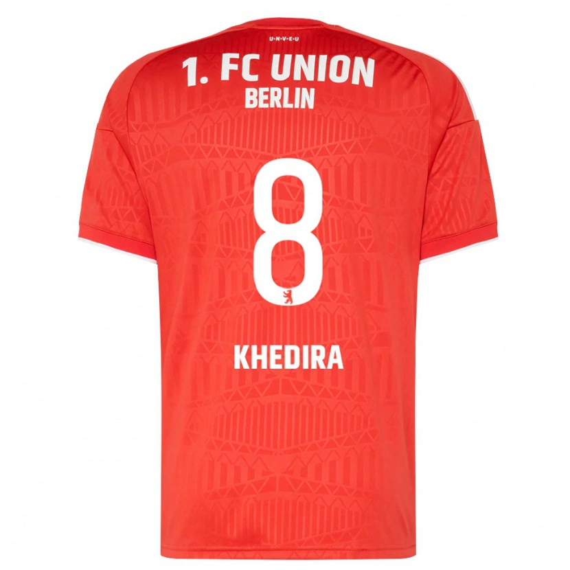 Danxen Hombre Camiseta Rani Khedira #8 Rojo Blanco 1ª Equipación 2026/27 La Camisa México