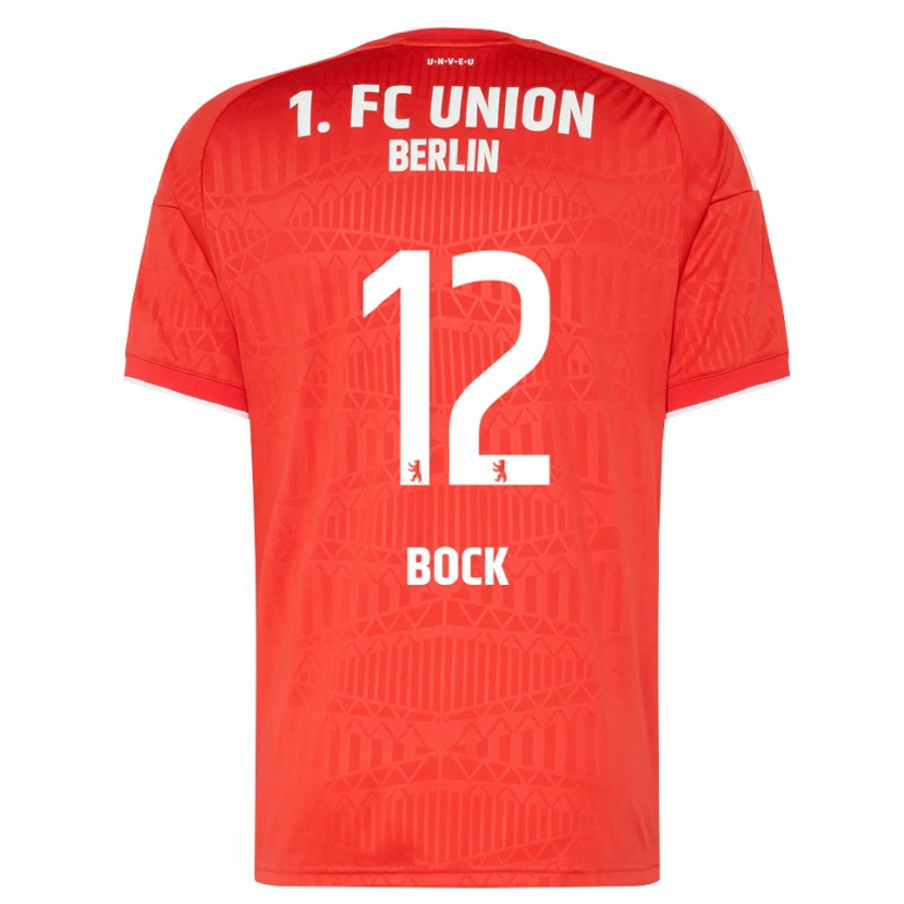 Danxen Hombre Camiseta Maximilian Bock #12 Rojo Blanco 1ª Equipación 2026/27 La Camisa México