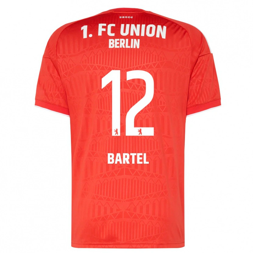 Danxen Hombre Camiseta Bruno Bartel #12 Rojo Blanco 1ª Equipación 2026/27 La Camisa México