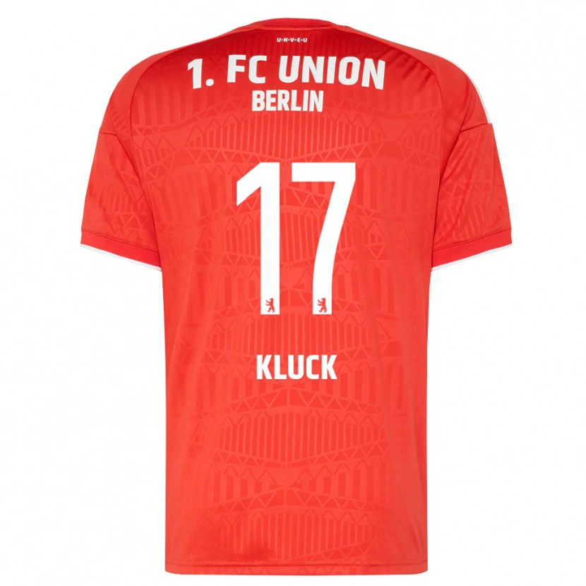 Danxen Hombre Camiseta Pierre Kluck #17 Rojo Blanco 1ª Equipación 2026/27 La Camisa México
