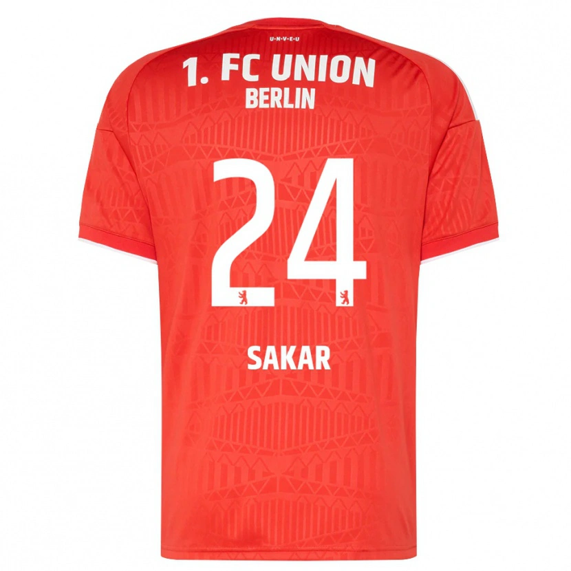 Danxen Hombre Camiseta Fatma Sakar #24 Rojo Blanco 1ª Equipación 2026/27 La Camisa México