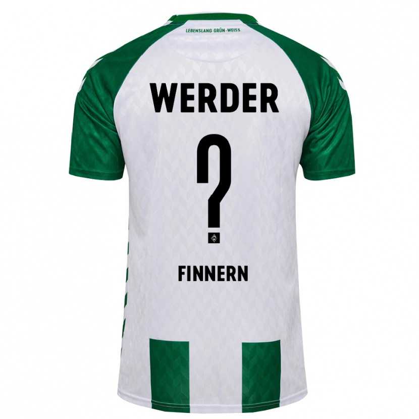 Danxen Hombre Camiseta Anton Finnern #0 Verde Blanco 1ª Equipación 2026/27 La Camisa México