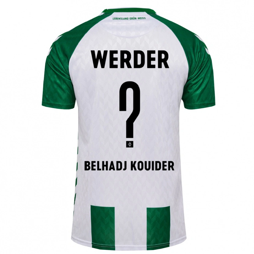 Danxen Hombre Camiseta Mahfoud Belhadj Kouider #0 Verde Blanco 1ª Equipación 2026/27 La Camisa México
