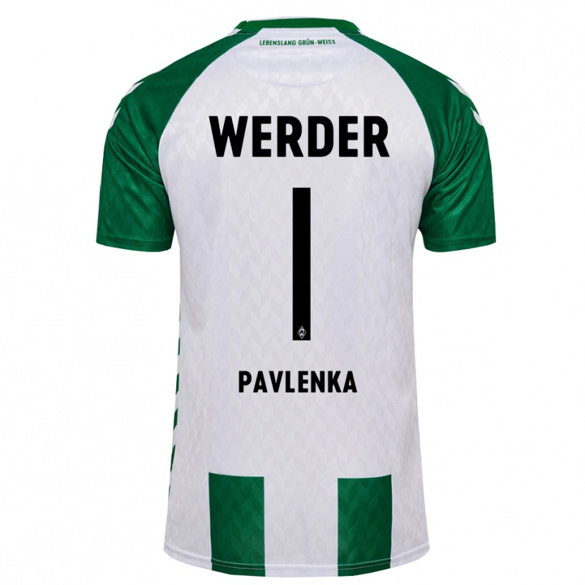 Danxen Hombre Camiseta Jiri Pavlenka #1 Verde Blanco 1ª Equipación 2026/27 La Camisa México