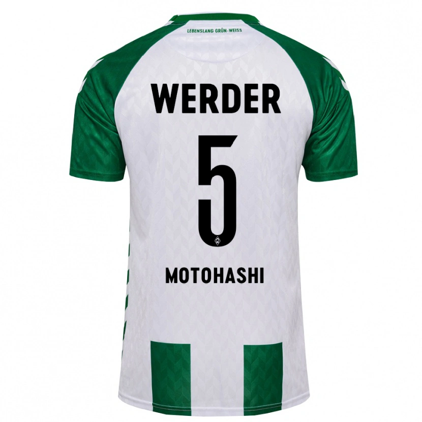 Danxen Hombre Camiseta Yuzuki Motohashi #5 Verde Blanco 1ª Equipación 2026/27 La Camisa México