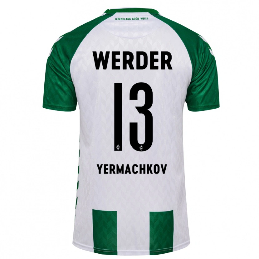 Danxen Hombre Camiseta Ivan Yermachkov #13 Verde Blanco 1ª Equipación 2026/27 La Camisa México