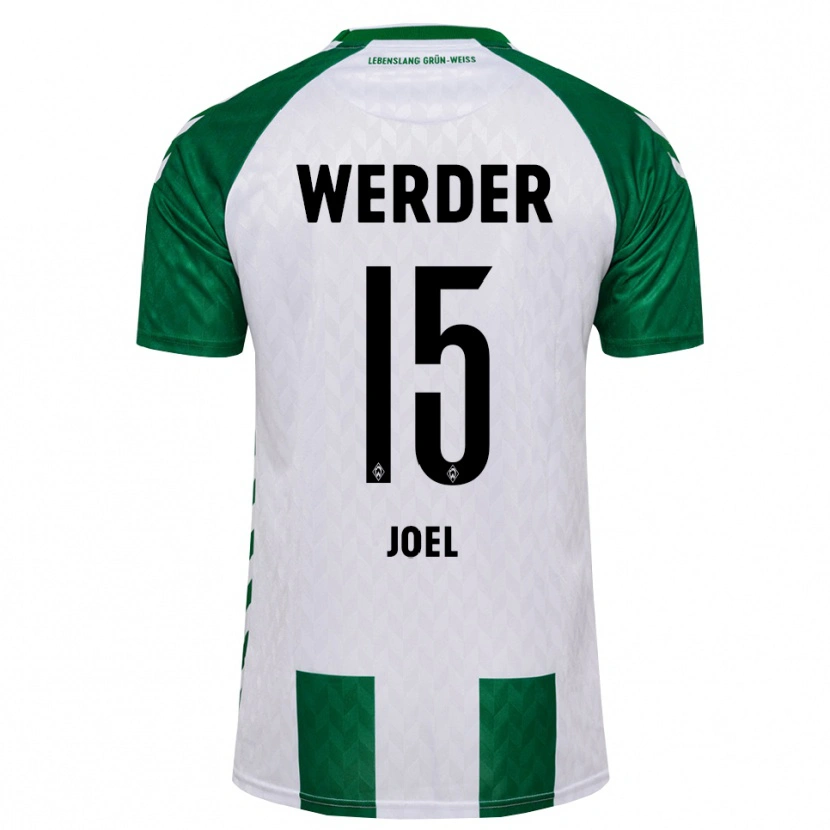 Danxen Hombre Camiseta Joshua Joel #15 Verde Blanco 1ª Equipación 2026/27 La Camisa México
