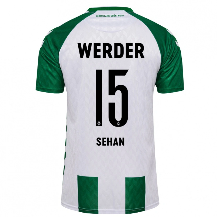 Danxen Hombre Camiseta Jasmin Sehan #15 Verde Blanco 1ª Equipación 2026/27 La Camisa México