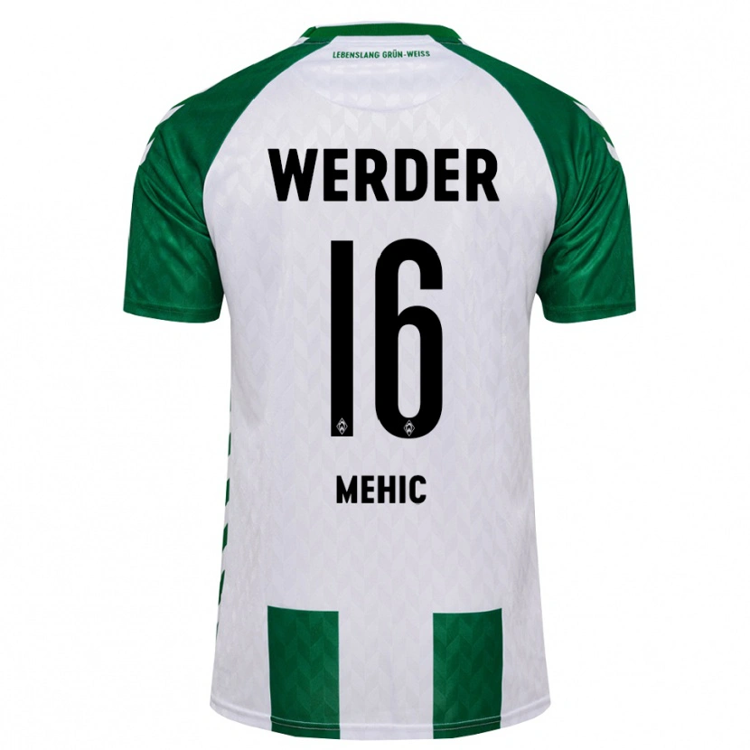 Danxen Hombre Camiseta Adis Mehic #16 Verde Blanco 1ª Equipación 2026/27 La Camisa México