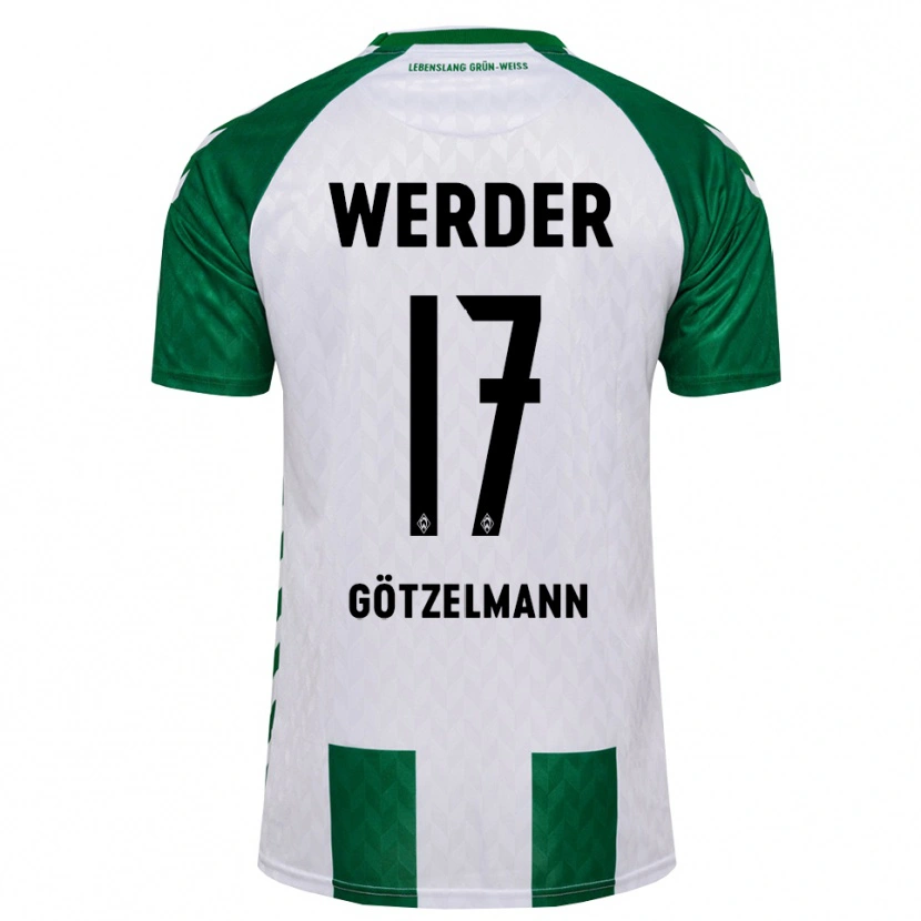 Danxen Hombre Camiseta Patrick Götzelmann #17 Verde Blanco 1ª Equipación 2026/27 La Camisa México