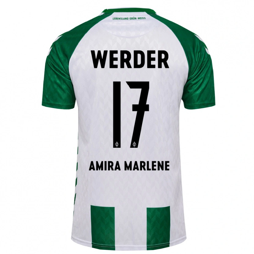 Danxen Hombre Camiseta Amira Marlene Dahl #17 Verde Blanco 1ª Equipación 2026/27 La Camisa México