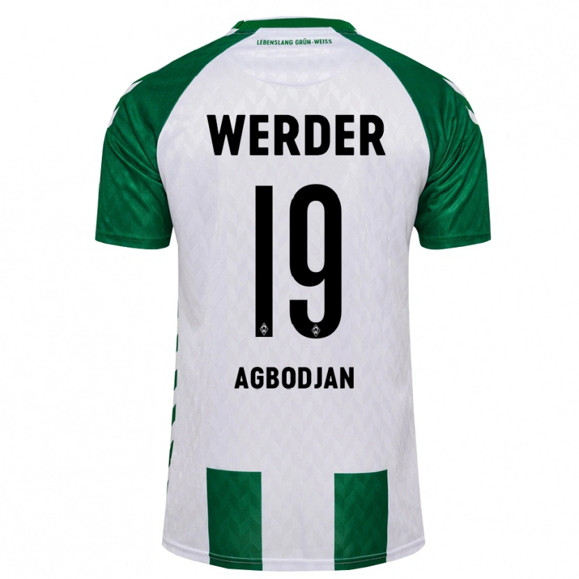 Danxen Hombre Camiseta Dorian Agbodjan #19 Verde Blanco 1ª Equipación 2026/27 La Camisa México
