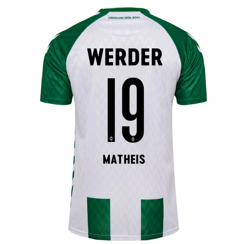 Danxen Hombre Camiseta Saskia Matheis #19 Verde Blanco 1ª Equipación 2026/27 La Camisa México