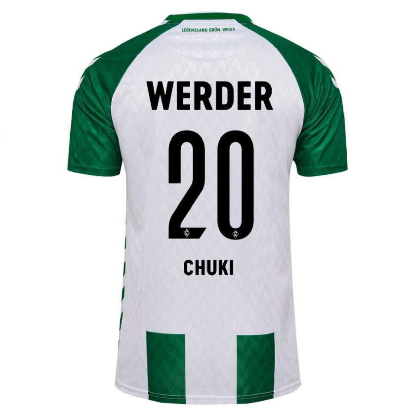 Danxen Hombre Camiseta Chuki #20 Verde Blanco 1ª Equipación 2026/27 La Camisa México