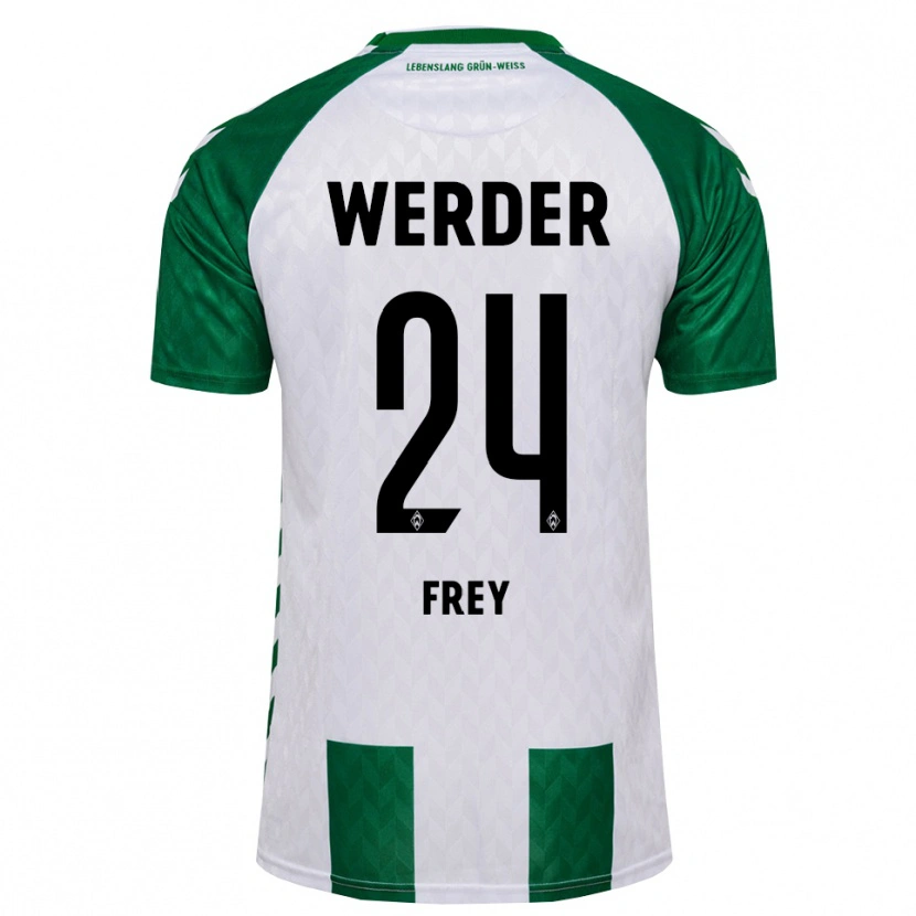 Danxen Hombre Camiseta Elias Frey #24 Verde Blanco 1ª Equipación 2026/27 La Camisa México