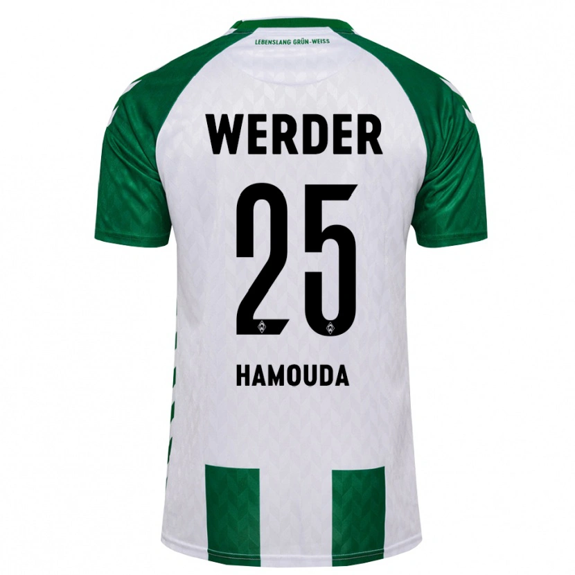 Danxen Hombre Camiseta Ramiz Hamouda #25 Verde Blanco 1ª Equipación 2026/27 La Camisa México