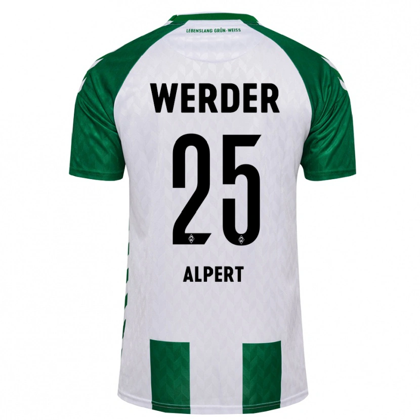 Danxen Hombre Camiseta Marvin Alpert #25 Verde Blanco 1ª Equipación 2026/27 La Camisa México