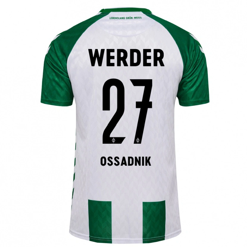 Danxen Hombre Camiseta Jannes Ossadnik #27 Verde Blanco 1ª Equipación 2026/27 La Camisa México