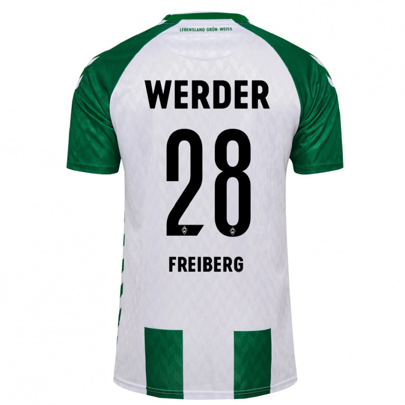 Danxen Hombre Camiseta Piet Freiberg #28 Verde Blanco 1ª Equipación 2026/27 La Camisa México