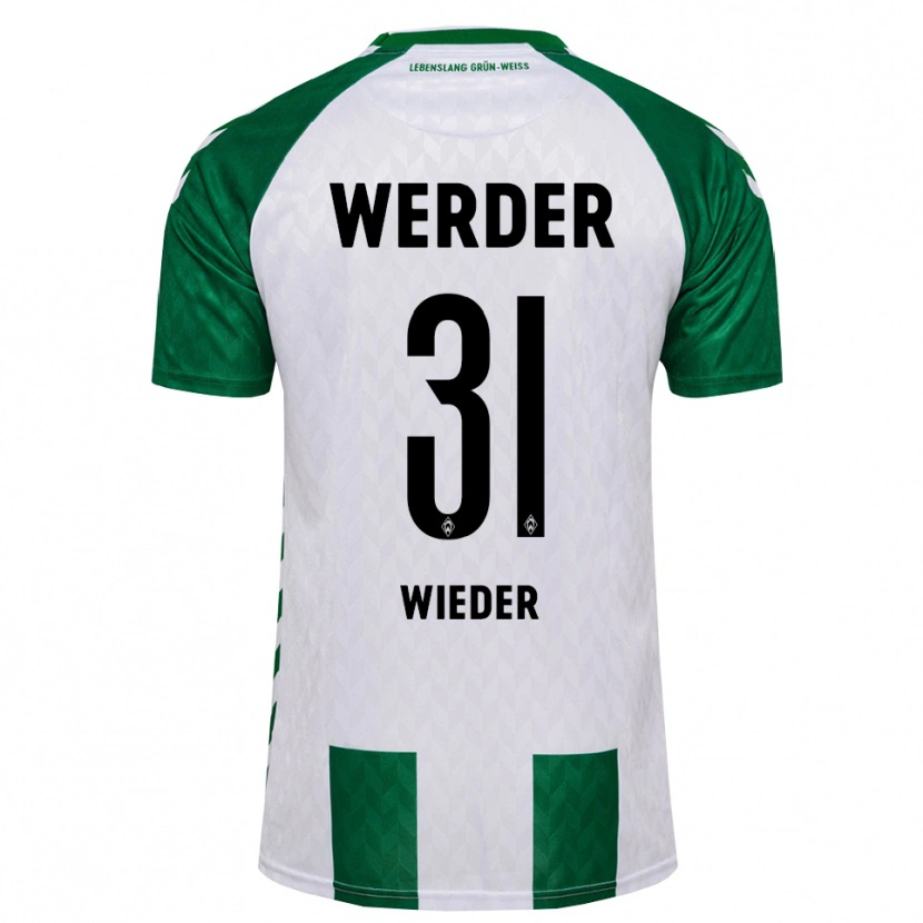 Danxen Hombre Camiseta Verena Wieder #31 Verde Blanco 1ª Equipación 2026/27 La Camisa México