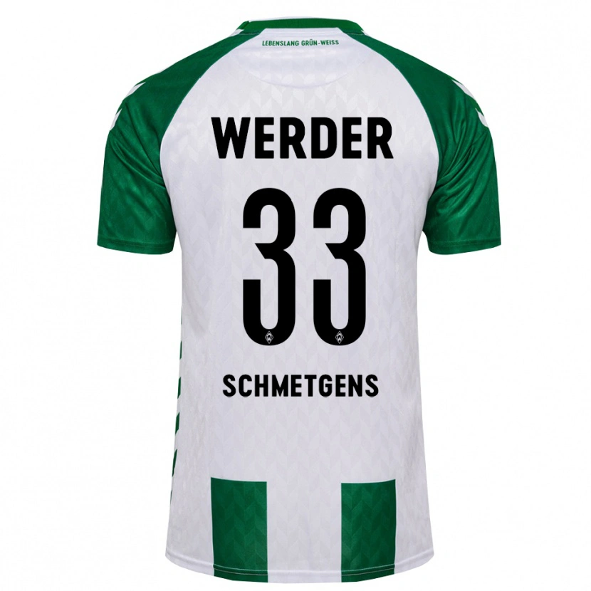 Danxen Hombre Camiseta Mick Schmetgens #33 Verde Blanco 1ª Equipación 2026/27 La Camisa México