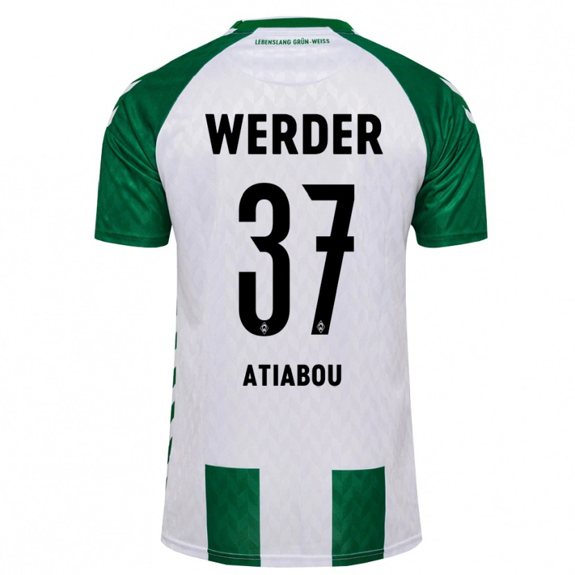 Danxen Hombre Camiseta Benjamin Atiabou #37 Verde Blanco 1ª Equipación 2026/27 La Camisa México