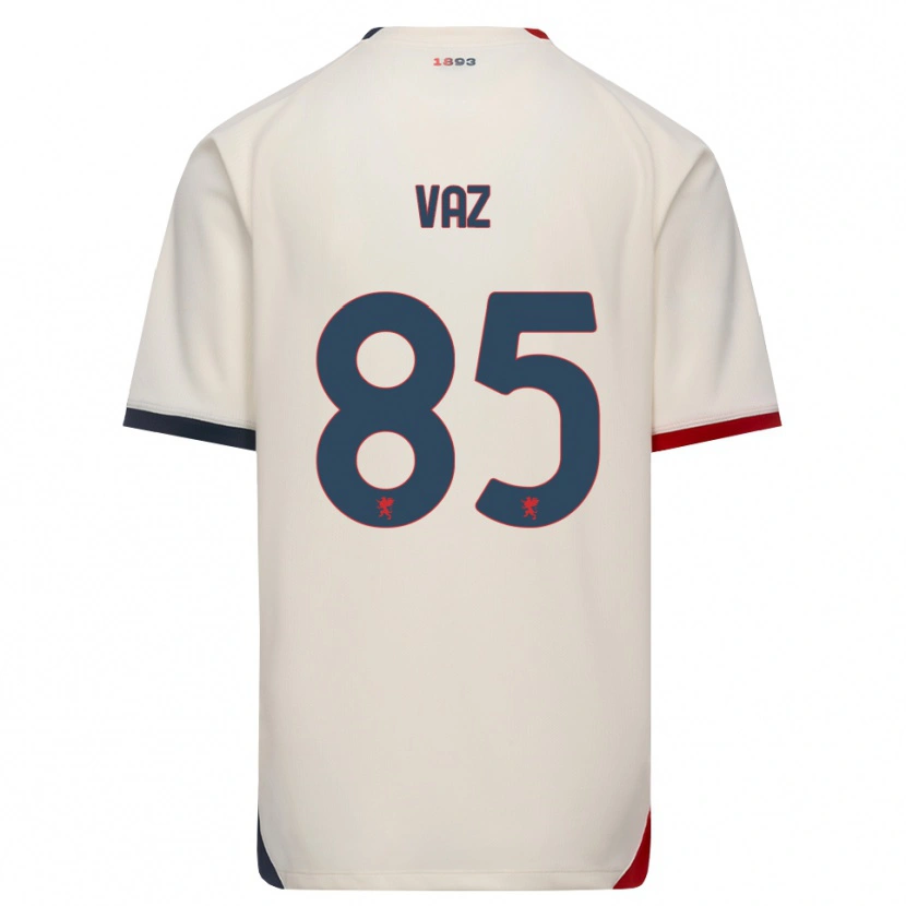 Danxen Hombre Camiseta Marcelo Vaz #85 Blanco Roto Rojo 2ª Equipación 2026/27 La Camisa México