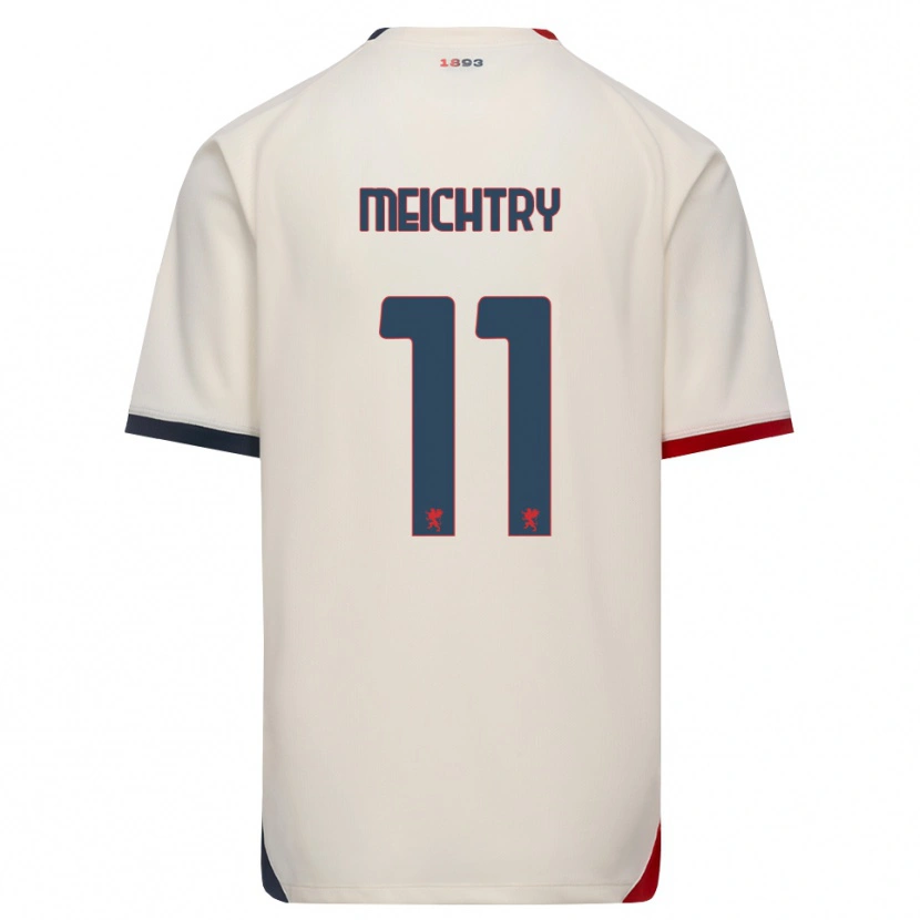 Danxen Hombre Camiseta Franz-Ethan Meichtry #11 Blanco Roto Rojo 2ª Equipación 2026/27 La Camisa México