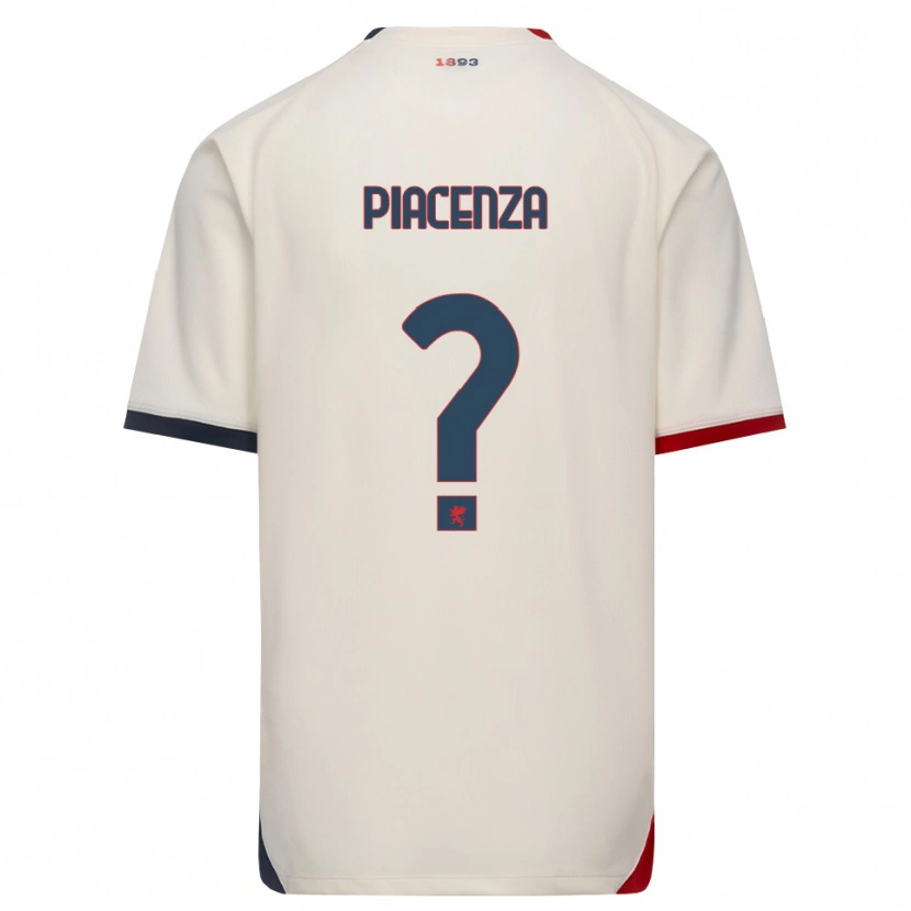 Danxen Hombre Camiseta Tommaso Piacenza #0 Blanco Roto Rojo 2ª Equipación 2026/27 La Camisa México