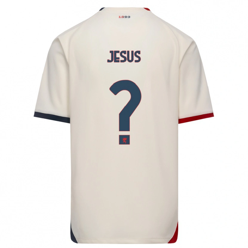 Danxen Hombre Camiseta Elton Jesus #0 Blanco Roto Rojo 2ª Equipación 2026/27 La Camisa México