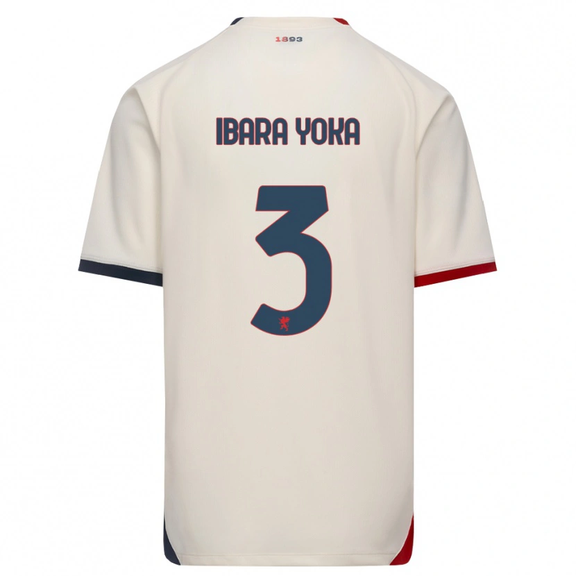 Danxen Hombre Camiseta Rafael Ibara Yoka #3 Blanco Roto Rojo 2ª Equipación 2026/27 La Camisa México