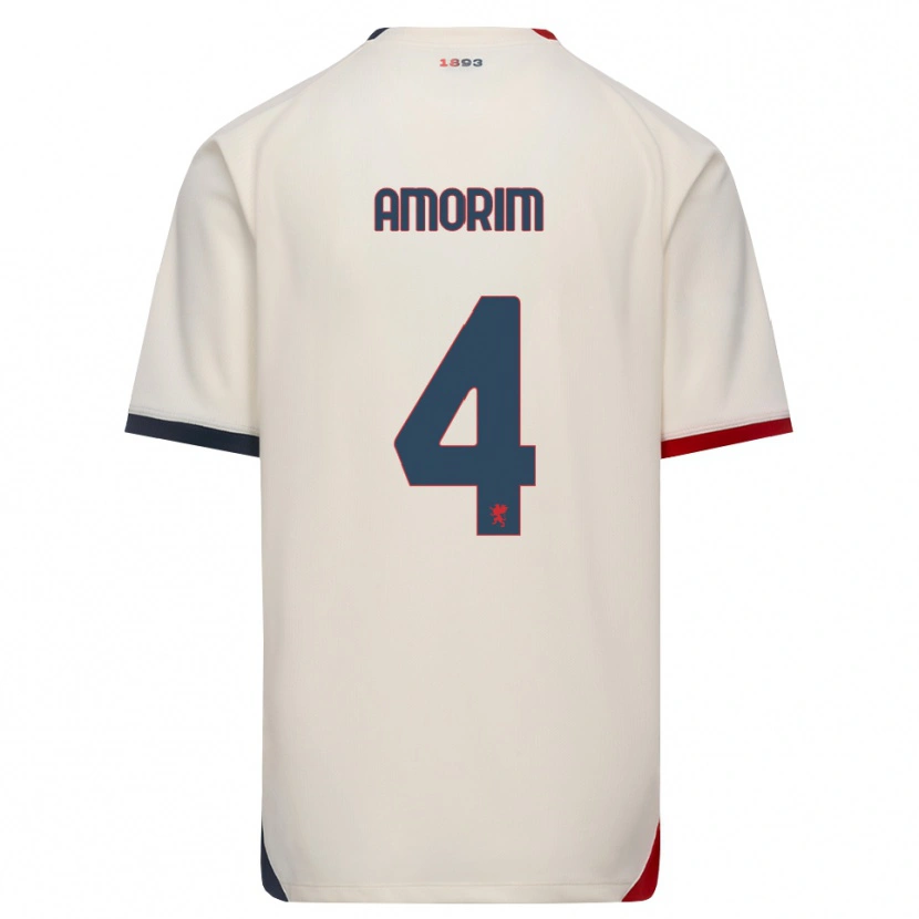 Danxen Hombre Camiseta Alexsandro Amorim De Freitas Filho #4 Blanco Roto Rojo 2ª Equipación 2026/27 La Camisa México