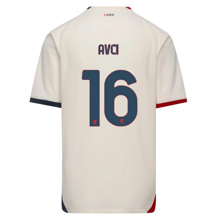 Danxen Hombre Camiseta Bora Avci #16 Blanco Roto Rojo 2ª Equipación 2026/27 La Camisa México