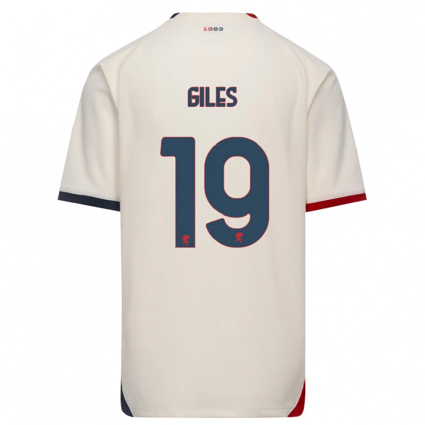 Danxen Hombre Camiseta Heidi Giles #19 Blanco Roto Rojo 2ª Equipación 2026/27 La Camisa México