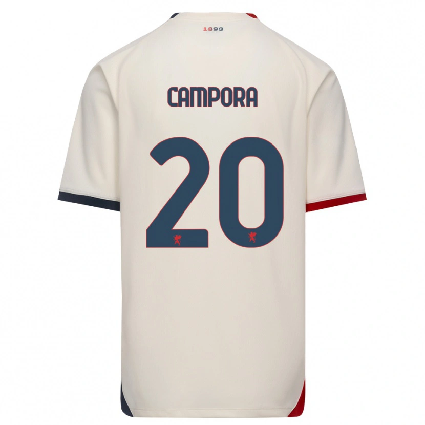 Danxen Hombre Camiseta Alice Campora #20 Blanco Roto Rojo 2ª Equipación 2026/27 La Camisa México