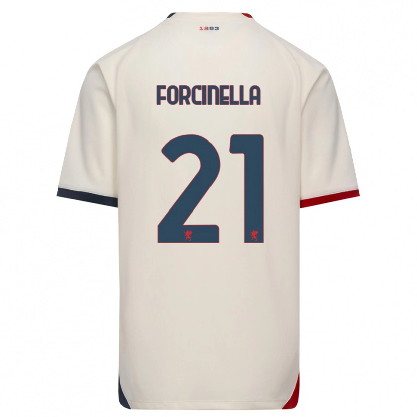 Danxen Hombre Camiseta Camilla Forcinella #21 Blanco Roto Rojo 2ª Equipación 2026/27 La Camisa México