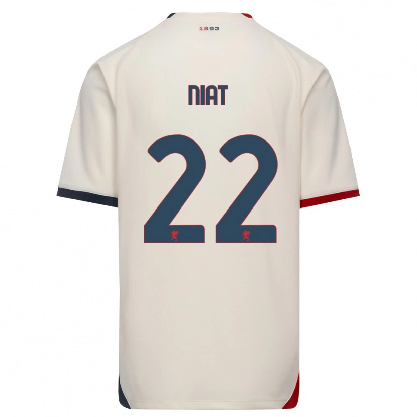 Danxen Hombre Camiseta Yahvan Niat #22 Blanco Roto Rojo 2ª Equipación 2026/27 La Camisa México