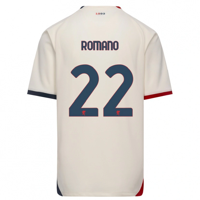 Danxen Hombre Camiseta Andrew Romano #22 Blanco Roto Rojo 2ª Equipación 2026/27 La Camisa México
