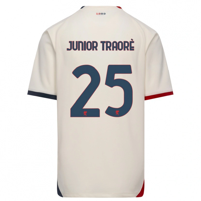 Danxen Hombre Camiseta Hamed Traoré #25 Blanco Roto Rojo 2ª Equipación 2026/27 La Camisa México