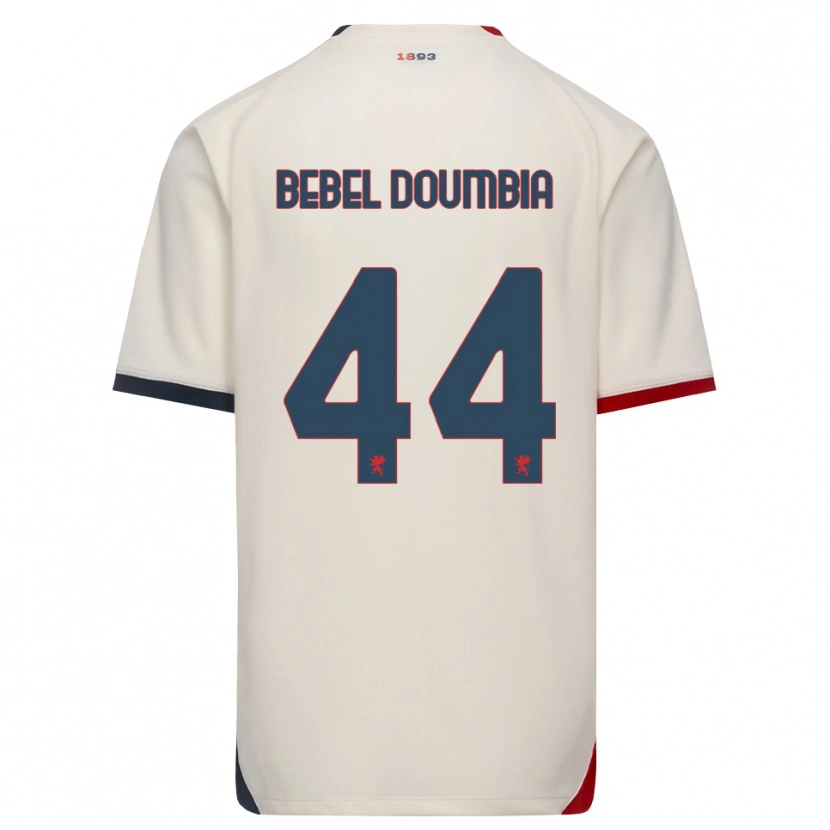 Danxen Hombre Camiseta Chec Bebel Doumbia #44 Blanco Roto Rojo 2ª Equipación 2026/27 La Camisa México