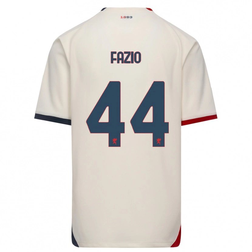 Danxen Hombre Camiseta Agostino Fazio #44 Blanco Roto Rojo 2ª Equipación 2026/27 La Camisa México