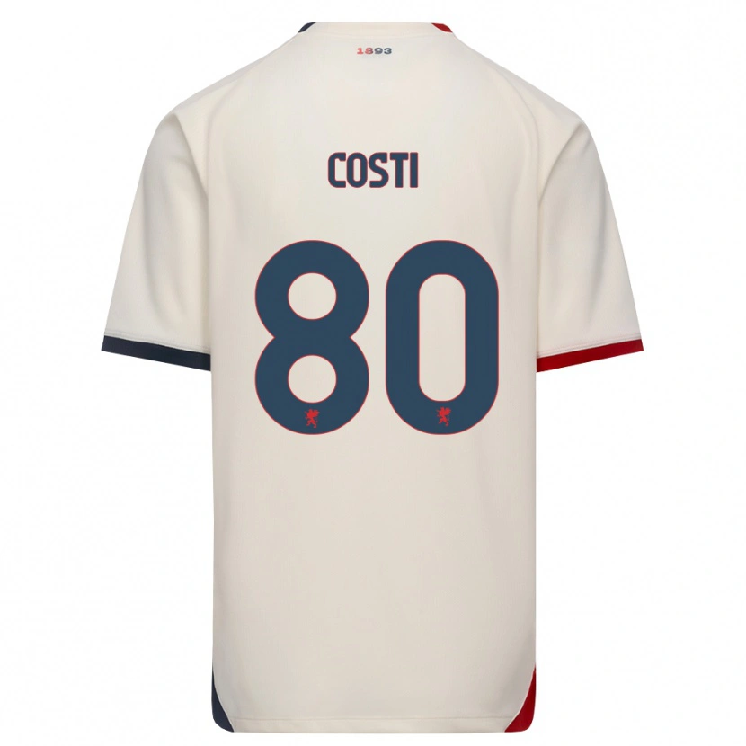 Danxen Hombre Camiseta Fabiana Costi #80 Blanco Roto Rojo 2ª Equipación 2026/27 La Camisa México