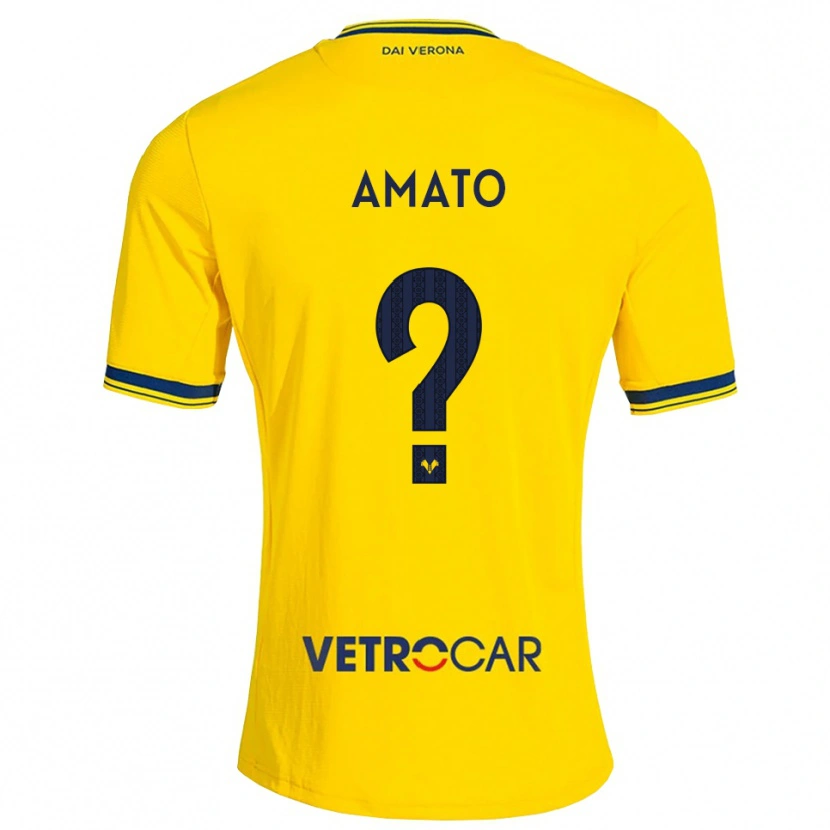 Danxen Hombre Camiseta Luca Amato #0 Amarillo Rojo 2ª Equipación 2026/27 La Camisa México