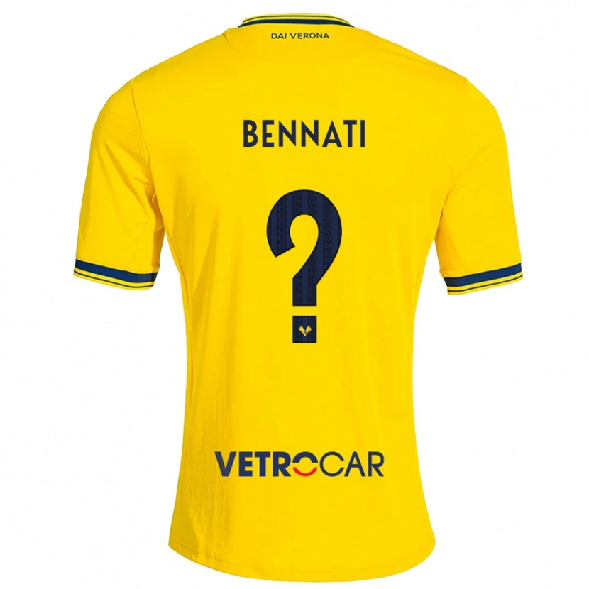 Danxen Hombre Camiseta Luca Bennati #0 Amarillo Rojo 2ª Equipación 2026/27 La Camisa México