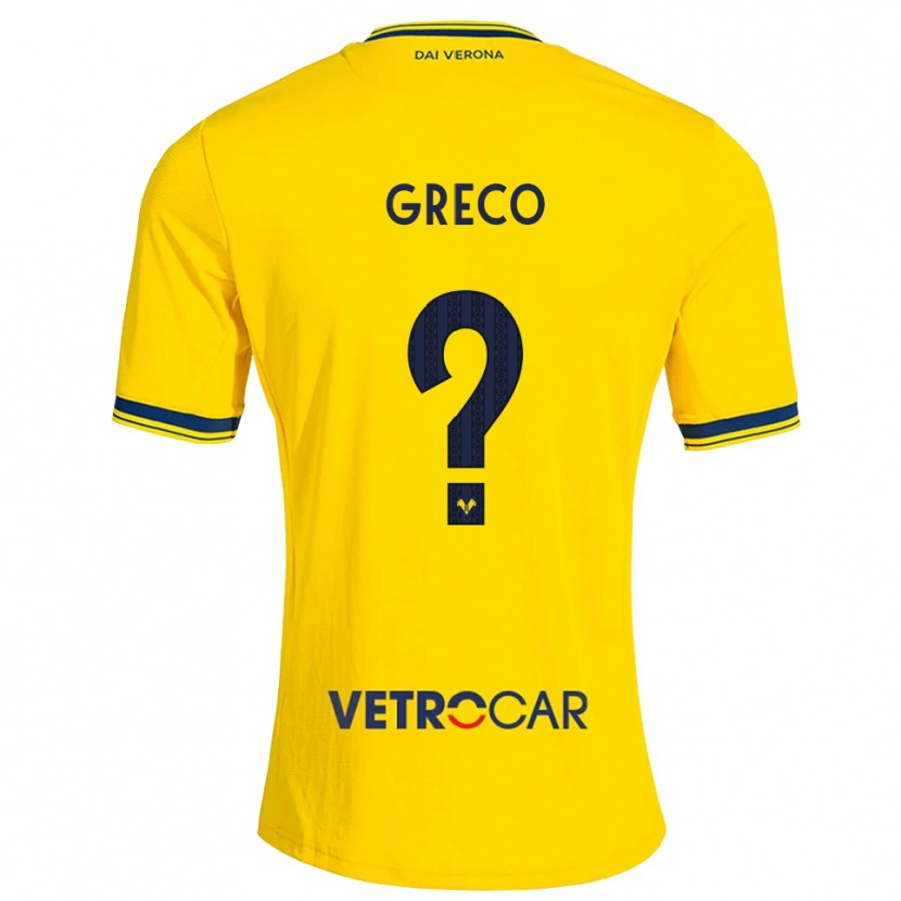 Danxen Hombre Camiseta Simone Greco #0 Amarillo Rojo 2ª Equipación 2026/27 La Camisa México